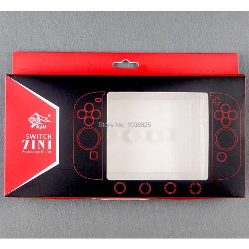 5sets/lot For Nintend Switch Case Hard Crystal Protective Transparent Cover Shell for Nintend NS NX Switch Console Case