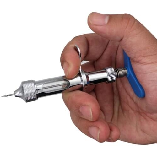 5cc Double Needle Chicken Pox Vaccine Thorn Immunization Special Syringe Chicken Continuous Syringe Inoculator Stainless Steel