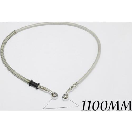 Brand new 100% 1100MM MOTORCYCLE MADE STAINLESS STEEL BRAKE LINES HOSES 10MM caliber Clutch modification Universal