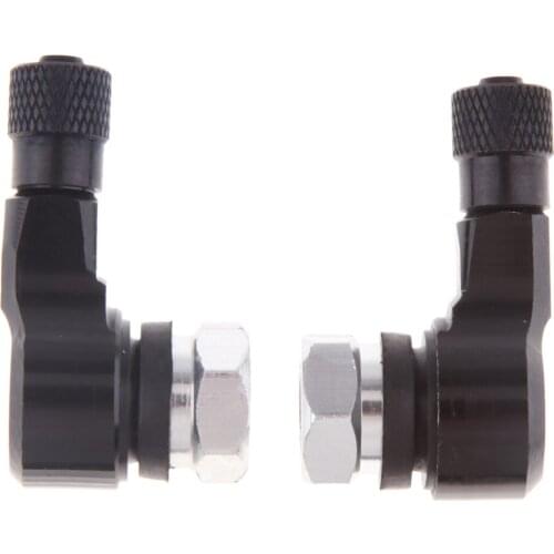 2x Aluminum Tire/Wheel Air Pressure Valve Stem Caps for Auto-Car-Truck-Bike