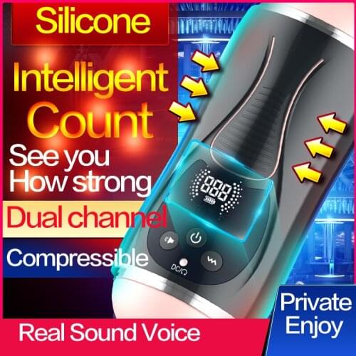 Automatic Blowjob Vagina Real Pussy Masturbation Cup Sex Toy for Men Sex Machine Handsfree Piston Retractable Male Masturbator