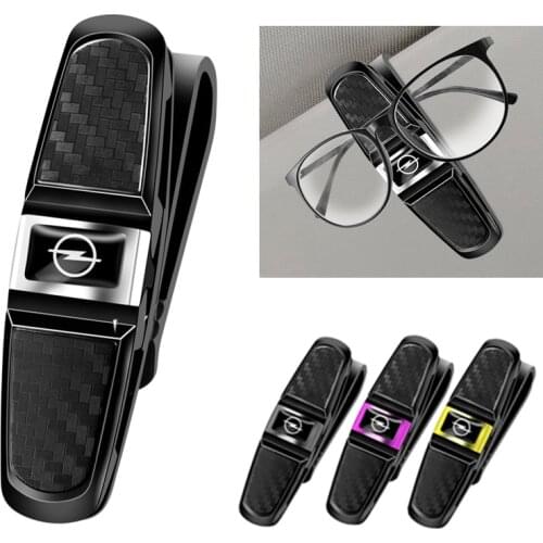 Car Sun Visor Sunglasses Holder Auto Glasses clip Accessories Interior For Opel Astra Zafira Corsa Meriva Insignia Vectra Mokka