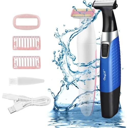 CkeyiN Rechargeable Epilator Hair Removal Bikini Shaver Ladyhair Remover Machine Trimmer Shaver Men Hair Trimmer Razor Depilador