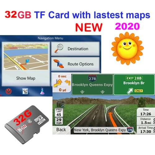 For GPS Navigation Android Wince Windows CE 6.0/Android OS GPS Navigation Accessories 32GB Micro TF Map card GPS Accessories