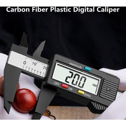 150mm Electronic Digital Caliper 6 Inch Carbon Fiber Vernier Caliper Gauge Micrometer Measuring Tool Digital Ruler Digit Calip