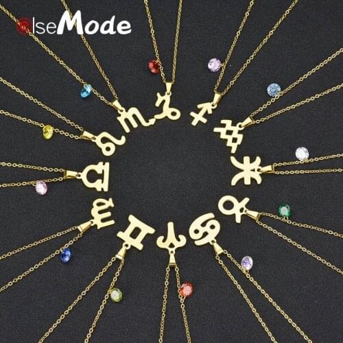 Elsemode Women's Pendants Zodiac Signs