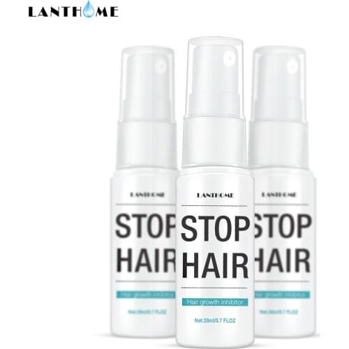 3PCS Hair Growth Inhibitor Depilatory Smooth Body Hair Removal Spray Depilator Painless Pubic Facial Hair Remover for Women Men