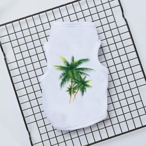 Summer Cute Catton Printed Pets Chihuahua T-shirt Puppy Dog Clothes for Small Dog Pet Cat Vest Cotton Shirt Pug Apparel Costumes