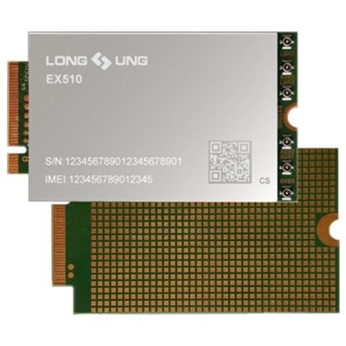 LONGSUNG 5G M.2 Cellular Module EX510 Based on SDX55 Platform Multi‐Band 5G NR/LTE‐FDD/LTETDD/HSPA+ Sub-6G LTE Cat20 SA/NSA mode