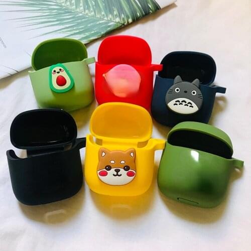 Cartoon Non-slip case for JBL tune 220 Case cute Avocado / dog / cat funny Silicone Earphones Protect Cover for JBL225 tws case