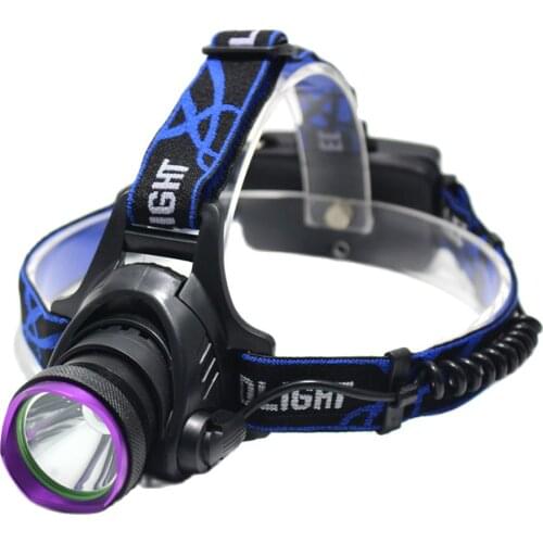5000 Lumens XM-L T6 LED Headlamp Waterproof Hunting Headlight Fishing Flashlight Head Lamp Light + Car Charger + Charger