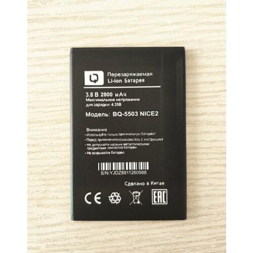 +Tracking number ! New 2800mAh BQ-5503 NICE2 Battery for BQ BQ-5503 NICE 2 INCCE2 BQS-5503 BQ 5503 Nice 2 smart cell phone