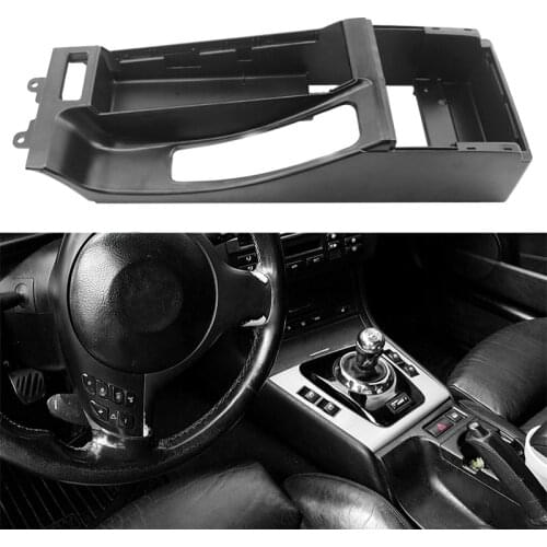 Car Center Console Armrest Base for BMW E46 325I 328I 330I M3 305 2002 2003 2004 2005 2006 Black