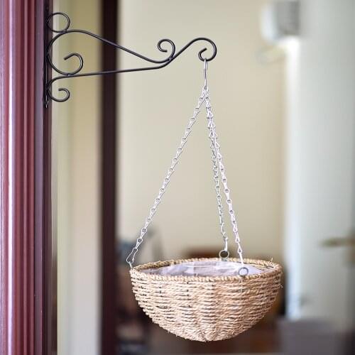 Plant Brackets Hanger Wall Iron Baskets Hooks Flower Holder Pot Decor Home Garden Yard Supplies