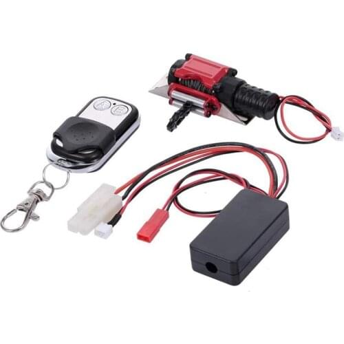 RC Winch with Remote Controller Receiver for 1/10 Traxxas HSP Redcat RC4WD Tamiya Axial SCX10 D90 HPI RC Crawler Car