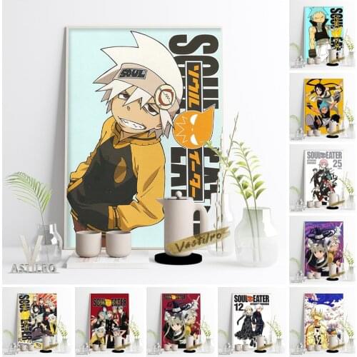 Soul Eater Anime Modern Art Poster Hot Cartoon Wall Picture Otaku Collect Canvas Painting Living Room Kids Bedroom Home Decor