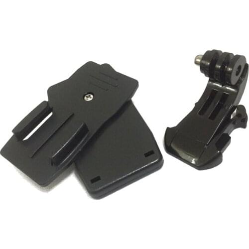 360 Degree Rotation Backpack Hat Quick Clip Clamp Mount + J-hook Buckle Base for Gopro Hero 4 3+ 3 2 SJCAM Xiaomi yi Camera