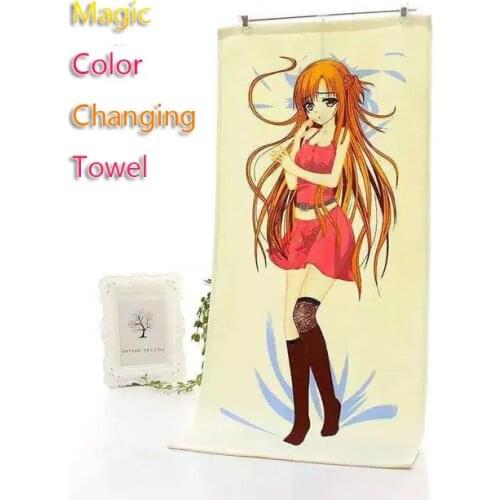 Funny Fools Day Gifts Magic Towel Color Changing Nano Microfiber Soft Face Bath Towels 2016 New Fancy Beauty Printed Face Towel