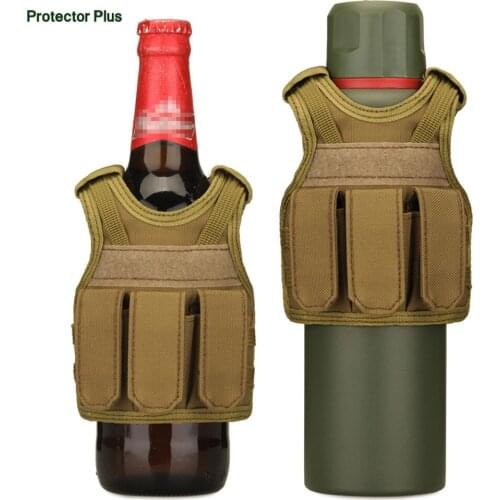 Protector Plus Mini Tactical Vest Layer Military Beer Bottle Set Hunting Drink Bar Party Camping Christmas Decoration Vest Bag