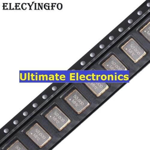 10pcs SMD Active Crystal 7050 50.000MHz 50mhz 25PPM 3.3V 5*7mm 4feet 5070 Resonator