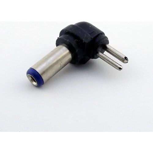 2x Universal AC DC Power Adapter 2 Pin Plug Charger Connector for Notebook Laptop Right Angle Adapter