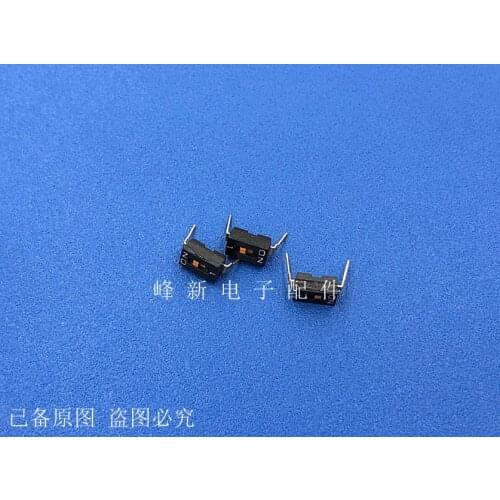 3Pcs Gold-plated miniature flat dial coding switch 1P1 bit in-line flat dial coding switch 2.54 pitch 2 feet