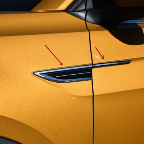 4Pcs/lot For VW T-cross Tcross 2019 Door Side Wing Fender Emblem Badge sticker Trim