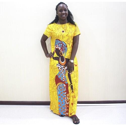 African Dresses For Women African Clothes Africa Dress Traditional Print Dashiki Clothing Ankara Plus Size Africa Woman Dress