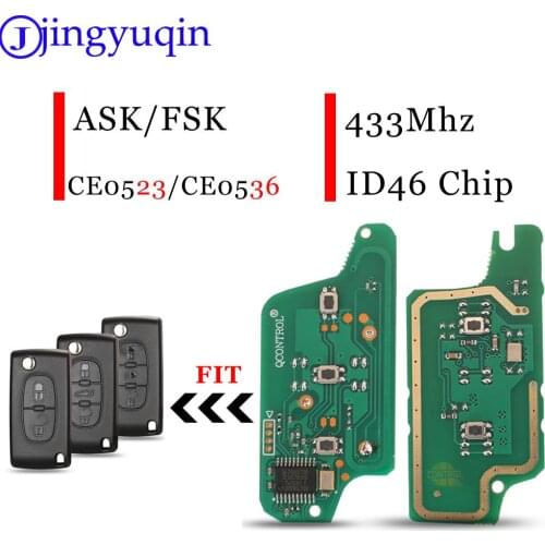 For Peugeot 307 308 408 407 207 Citroen C2 C3 C4 PICASSO For 2/3B ASK With 7961/7941 Electronic Board CE0536/523 2B Remote