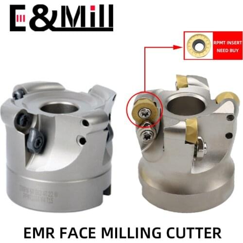 EMR 5R 50 63 80 100 Face Milling Cutter head EMR Face Mill Cutter Head For RPMT10T3 RPMT1204 RPMT Insert FMB22 FMB27 Tool Holder