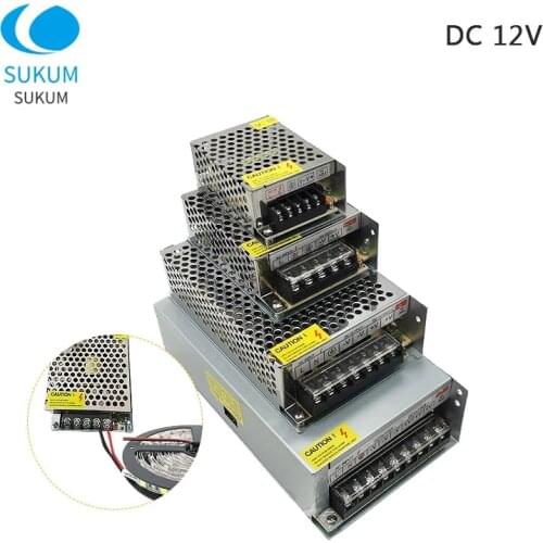 DC 12V Switching Power Supply 5A 10A 15A 20A Power Adapter Transformer 12 V LED Driver Strip Light