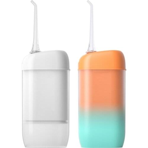 Mini Portable Oral Irrigator Dental Irrigator Teeth Water Flosser Buccal Tooth Cleaner Water Pulse 200ML Water Tank