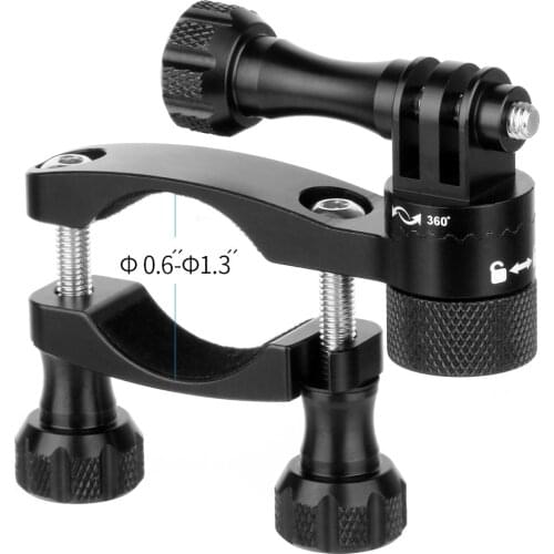 Bicycle Mount Camera Handlebar Clip Holder Bracket for Gopro Hero 7 6 5 4 SJCAM Yi 4K Eken for Go pro Action Camera Accessories