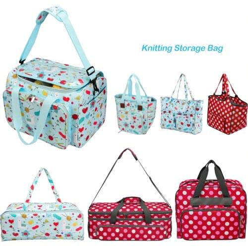 Knitting Sewing Set Storage Bag Crochet Hooks Thread Yarn Storage Bag DIY Wool Crochet Hooks Organizer Holder
