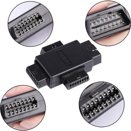 OBD2 One Drag three Connector Auto Car OBD Extension Cord 16 Core Splitter One Point Three 16PIN plug Automobile Adapter Cable