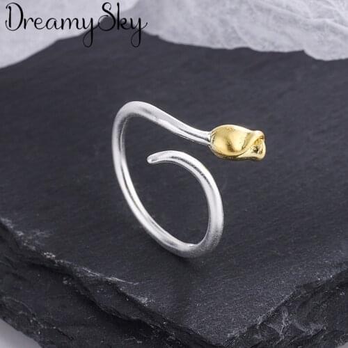 Charming Open Rose Flower Ring for Women Vintage Boho Party Rings Gothic Punk Jewelry Gifts for Girls 2021