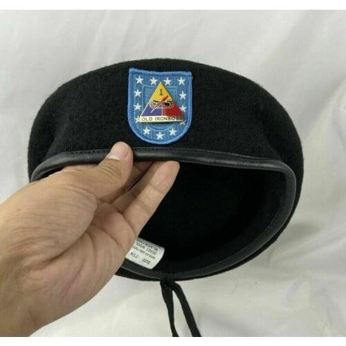 Us Army Infantry Regiment Beret 1st Armored Division Old Ironsides badge hat Military Store
