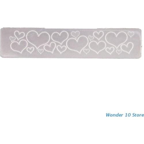 Heart Plastic Embossing Folder Stencil Template DIY Craft Making Pattern Background Paper Cards Scrapbooking Album Decor