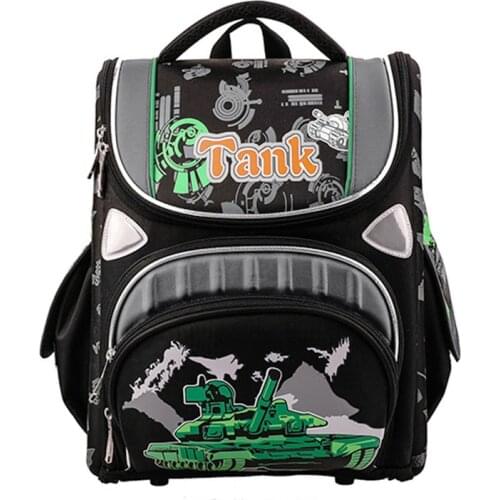 New Kids Primary Backpack Girls Boys Orthopedic Football Car Knapsack Folding Children School Bags Kids Satchel mochila escolar