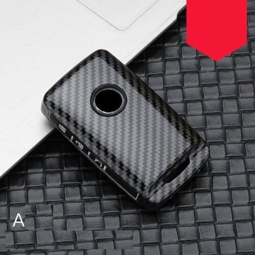 Carbon fiber Alloy+Silicone Car Remote Key Fob Shell Cover Case For Mazda 3 Alexa CX4 CX5 CX8 2019 2020 3/4Button Smart Key
