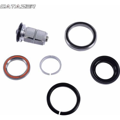 Bicycle Headset Carbon Steel 1-1/8"-1-1/2" for Headset Spacer Road/TT/MTB Bicycle Headset Top Cap 126g