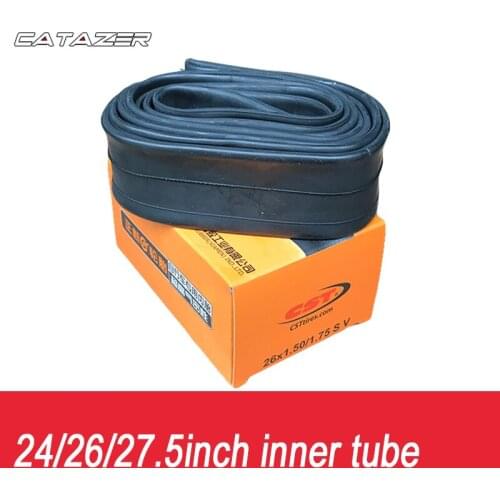 Bike Inner Tube for BMX Mountain Bike Tyre Butyl Rubber Bicycle Tube Tire 24/26X1.90/2.125 26/27.5 X 1.95 26 x 1.5/1.75