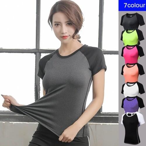 Womens T Shirt Trainning Womens Shirt Sport Top Sports Wear For Women Gym Woman Sport Top Fitness Women Compression T-Shirt Gym