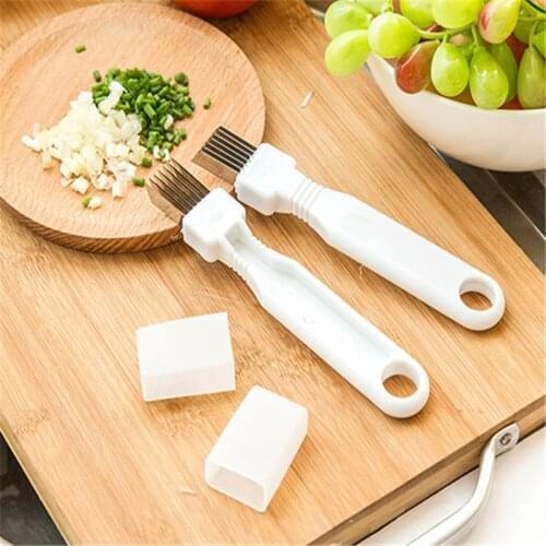 1pcs Kitchen Multifunction Onion Knife Cutter Graters Vegetable Tool Chopper Sharp Shredded Green Onion Knife Cut Slicer Gadget