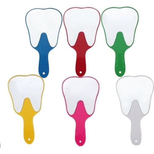 1 PCS Cute Handle Dental Mirror Tool Unbreakable Patient Hand Mirror