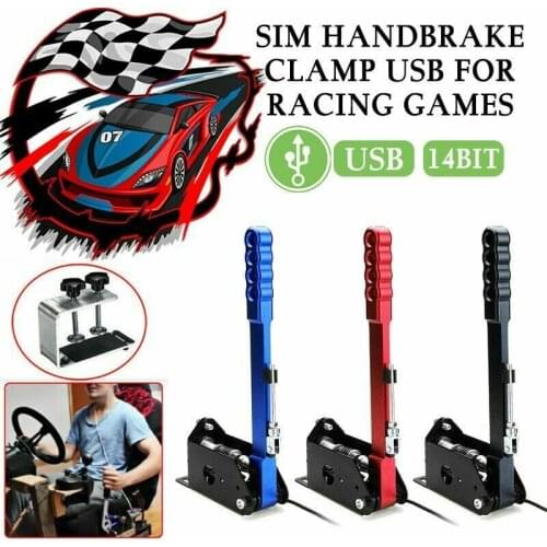 14Bit USB PC Handbrake SIM Hand Brake Linear Game Drift For Logitech Racing Game G25 G27 G29 T300 T500 Steam Simulator