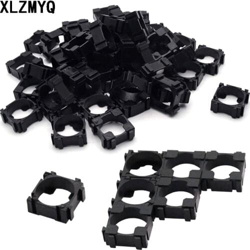 20pcs 18650 Lithium Cell Cylindrical Battery Case Holder Batteries Pack Plastic Holder Bracket For Diy 18650 Battery Case Holder