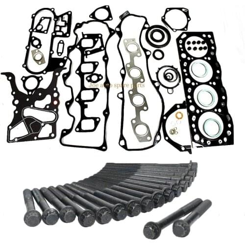 3L Full gasket set kit cylinder head bolt nuts screw for Toyota Hilux/4Runner/Hiace/Land Cruiser/Dyna 2779cc 2.8D SOHC 8v