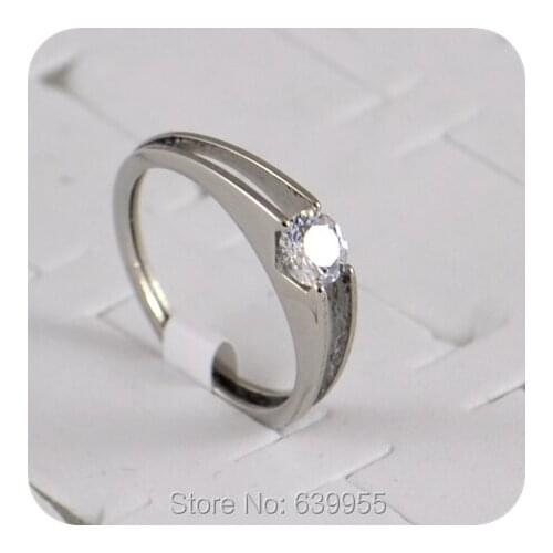 9x Transparent CZ Engagement Wedding Ring Enragement ring for Women Stainless Steel Ring Round Cubic Zirconia Fashion Jewelry