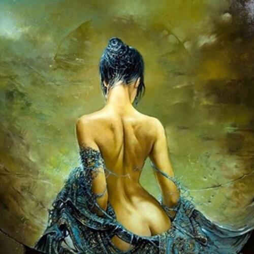 Diamond Painting Full Drill Sexy Lady Rhinestones Pictures Diamond Embroidery Sale Portrait Cross Stitch Mosaic Gift